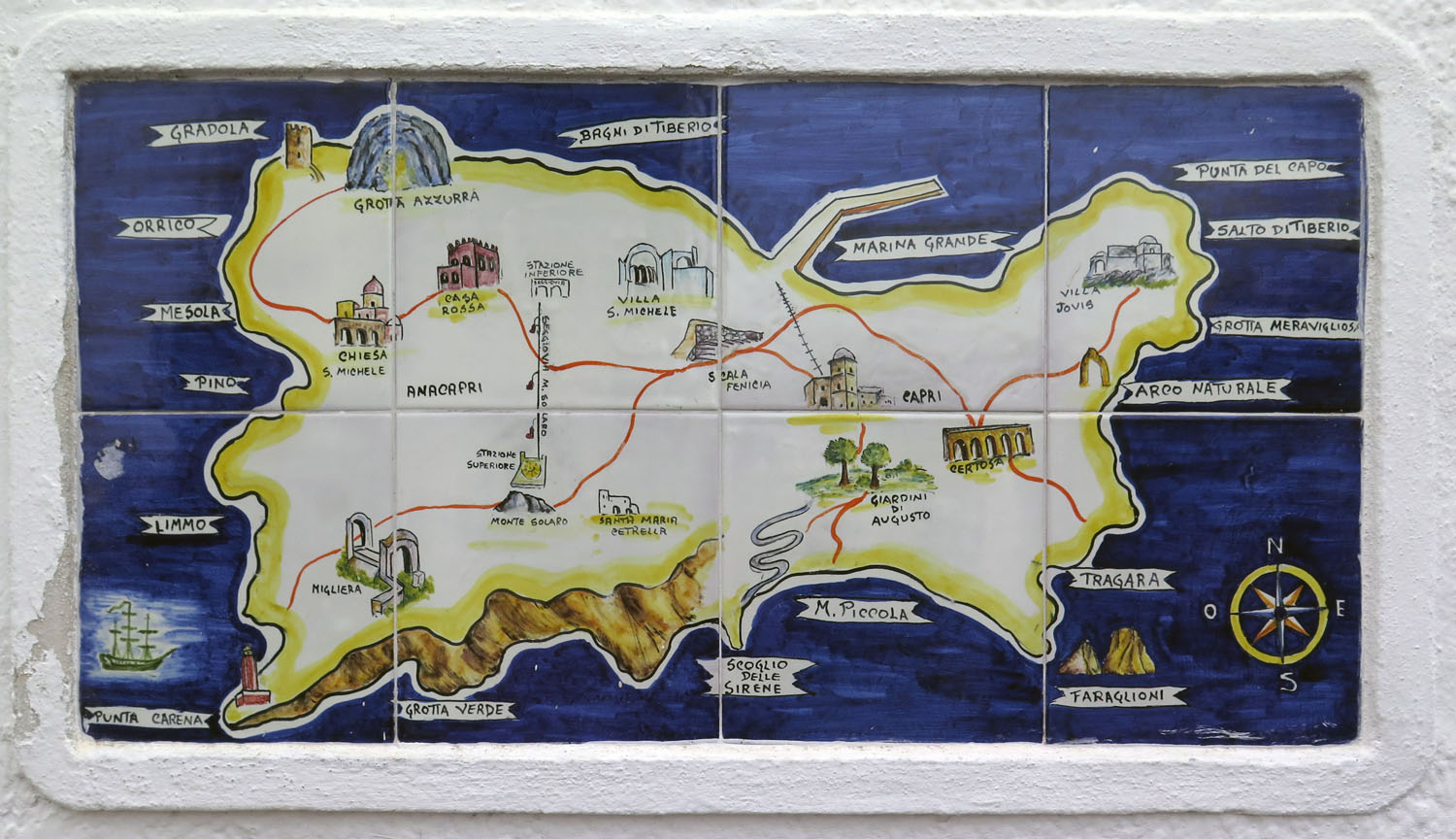 Italy-Capri-Map